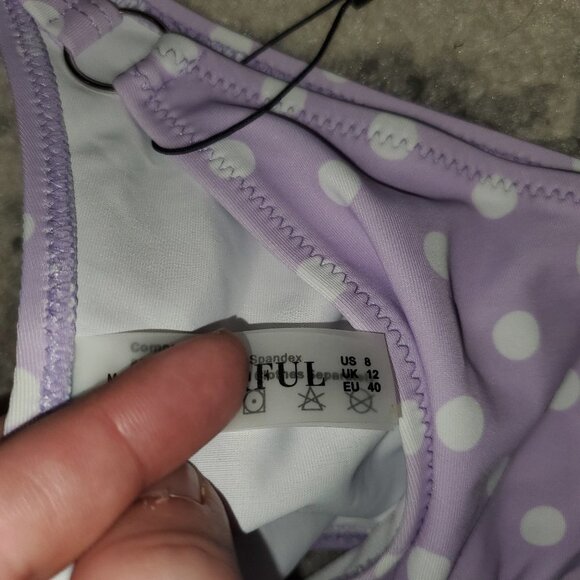 Lilac Polka Dot Bikini 👙 NWT sz8 - Picture 7 of 8